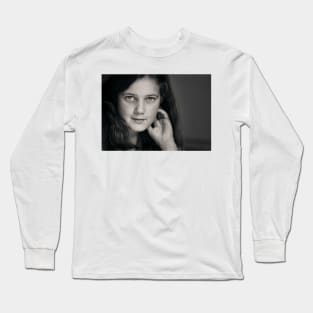 The poetry that fills her heart shows in her eyes. Long Sleeve T-Shirt